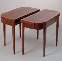 Folding Top Gate-Leg Card Tables